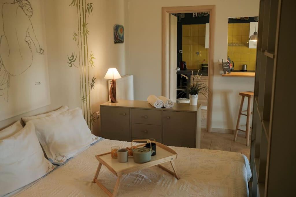 Apartment With Garden In Thessaloniki. Exteriér fotografie